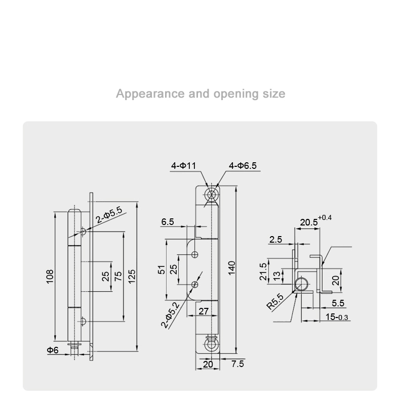 Switchgear Door Hinge